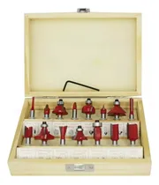 Comprar Juego De 15 Brocas Fresas Madera Router 1\u002F4  Corte Desbaste