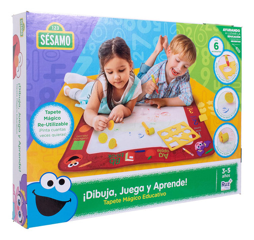 Juguete Juegos De Mesa Acuático Pizarrón Mágico Plaza Sésamo