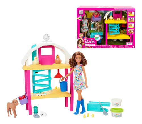 Barbie Set De Diversión En La Granja
