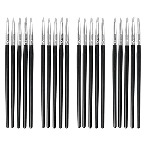20 Pieces Silicone Tips Clay Modeling Clay Sculpting To...