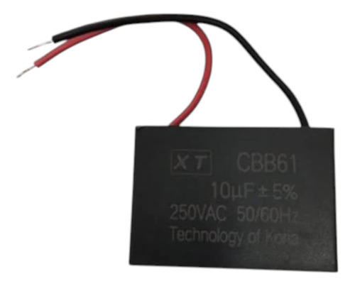 Capacitor P/ Motor Ventilador Ac Cbb61 10uf 250vac Britania
