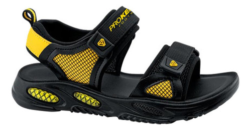 Sandalia Deportiva Prokennex Negro/amarillo Niño 2318