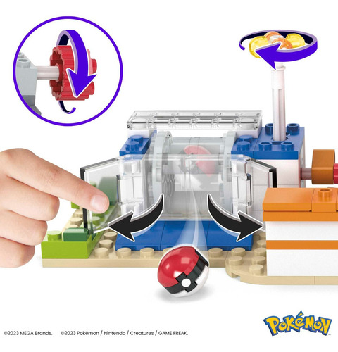Mega Pokémon Center Pikachu Eevee Construir Bloques Original
