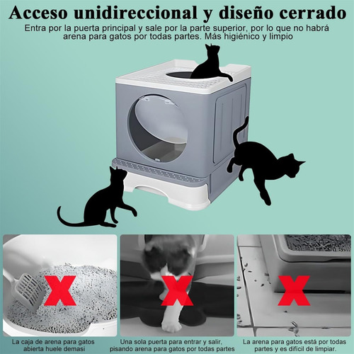 Caja De Arena Para Gatos Chicos Plegable Con Tapa,caja Arena