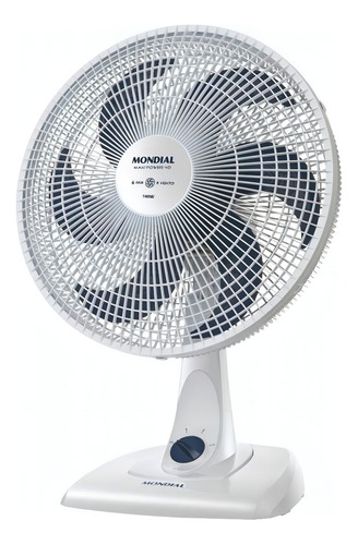 Ventilador de mesa Mondial Maxi Power V40w -, color del marco: blanco, color de las aspas, azul
