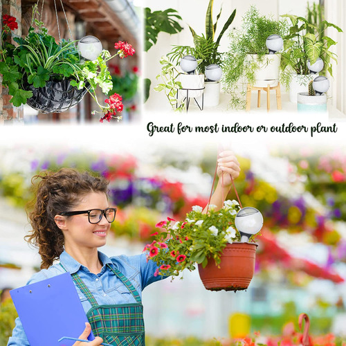 Kit 6 Regador Gotejador Automático Jardim Globo Vaso Plantas