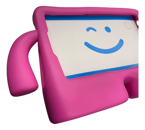 Funda De Silicona Uso Rudo Ipad Air 6ta Generación Rosa Chicle