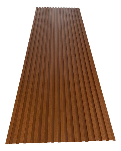Painel Ripado Poliestireno 3d Kit 3 Barras 2,70x0,12 Cor Imbuia