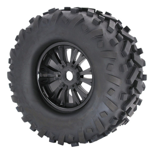 L 2pcs 170mm Truck Wheel Rim Tire For 1/8 Traxxas Hsp H 9009