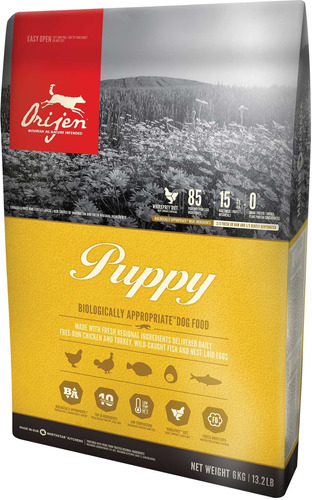 Alimento Perro Puppy Orijen Cachorros Holístico Pollo 340gr