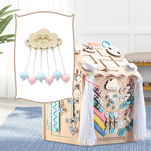 2 Accesorios De Tablero Ocupado Colgante Nublado Cara Cara