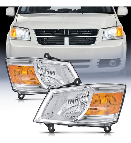 Nilight Conjunto Faro Delantero Para Dodge Grand Caravan 2