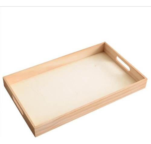 Bandeja Montessori De Madera Con Asas Para Servir, 4