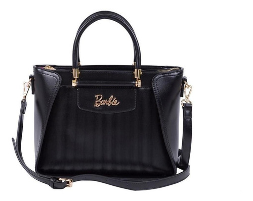 Bolso De Dama Barbie Gorett Reis Negro De Amplio Compart.