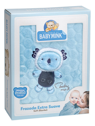Frazada De Tejido Flannel Extra Suave Con Diseño Bordado