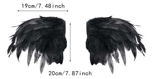 Mantón De Plumas Artificiales, Mantón Gótico Para Vestir,