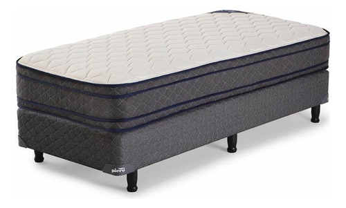 Conjunto Sommier Piero Bahia Euro Pillow 80x190x27 Chol Cs Blanco