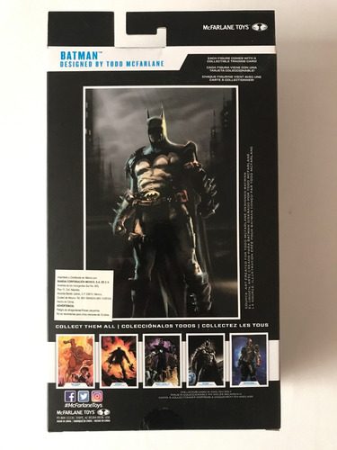 Batman Designed By Todd Mcfarlane Style Dc Multiverse 7 Pulg (Usado)