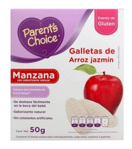 Parent S Choice Galletas De Arroz Jazmin 50 G Varios Sabores