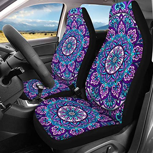 Clohomin Mandala Lotus Car Front Seat Fundas 1mytu