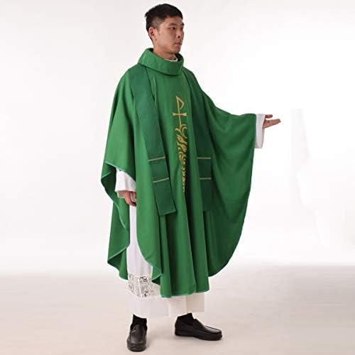 Bessume Iglesia Sacerdote Casulla Vestimentas Bordadas