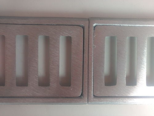 Ralo Linear Grelha Alumínio 10x100 Coleta Água Pluvial