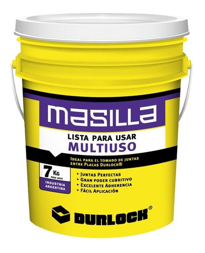 Imagen 1 de 2 de Masilla Durlock Lpu Multiuso 7 Kg