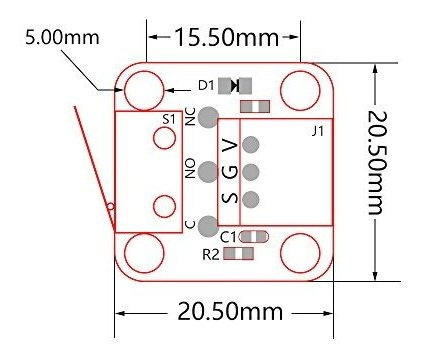3d Impresora Repuesto Accesorio Interruptor Limite Tope