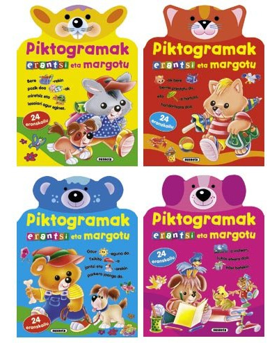 Piktogramak Erantsi Eta Margotu (4 Titulu) (libro Original)