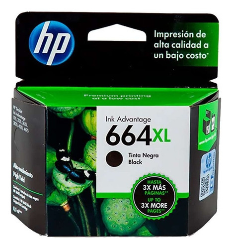 Cartucho Hp Negro (f6v31al #664xl)