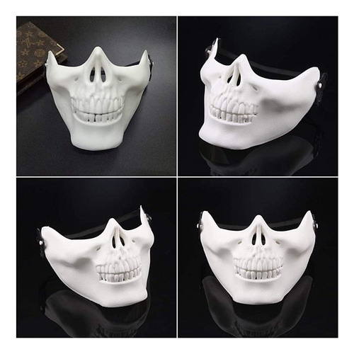 Máscara De Esqueleto De Máscara De Cráneo De Amosfun 2 Pcs M