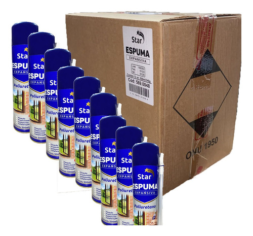 Kit 12 Espumas Expansiva Selante Poliuretano 500ml