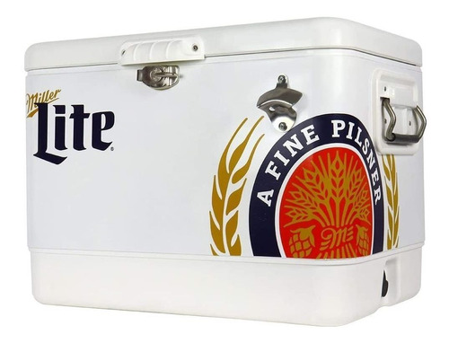 Miller Lite Exclusivo Enfriador De Bebidas Con Cofre De...