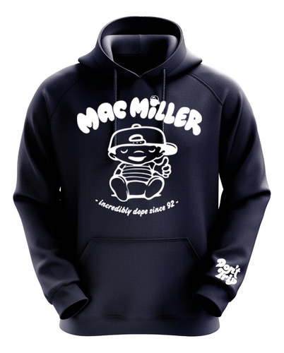 Polerón Azul Marino Mac Miller Diseño 3