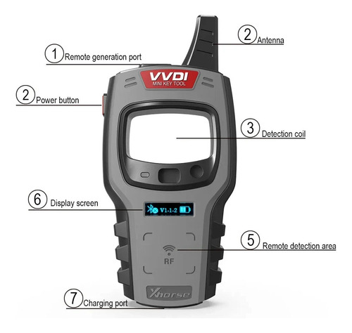 Mini Key Tool Xhorse Vvdi, Versión Global, Número 96 Bits Y