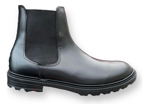 Bota Chelsea Boots Negras  De Piel Marca Barbo 405