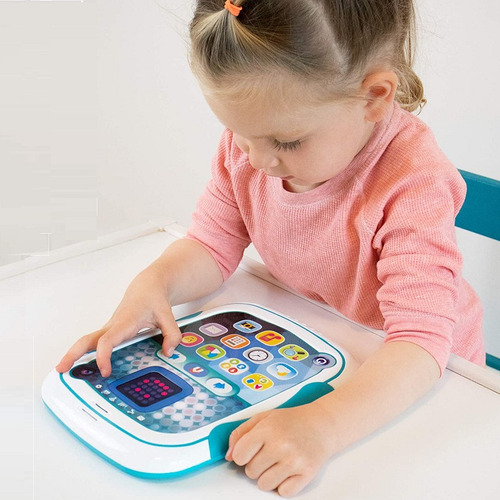 Consola Juego Juguete Que Enseña Hablar A Los Bebes Niños Color Celeste Multicolor