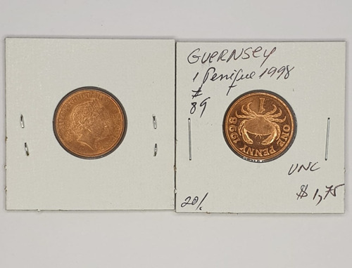 Monedas Mundiales : Guernsey 1 Penique 1998  