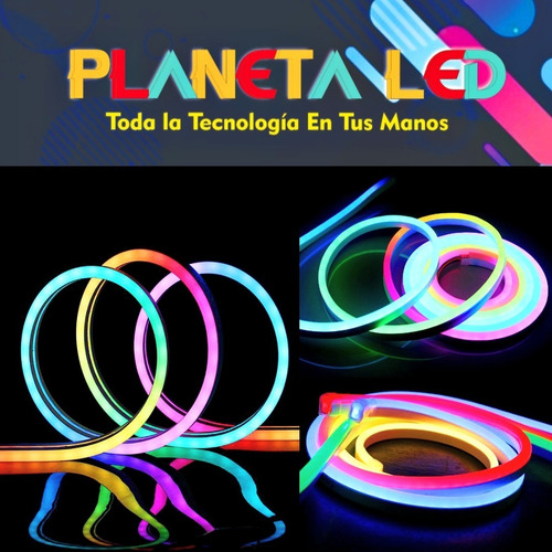 Imagen 6 de 7 de Cinta Rollo Tira Led Rgb Neon Flexible 12v 5mts + Control