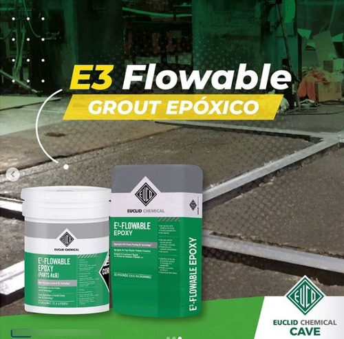 E3 Flowable - Grout Epóxico De Alta Fluidez, Kit 30kg (a+b 1