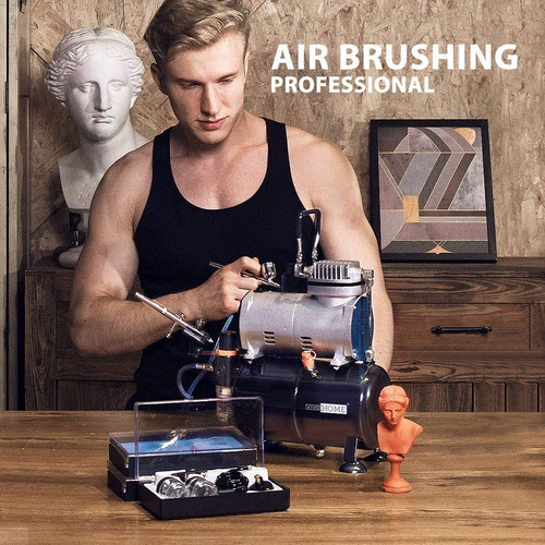 Compresor De Pintura De Aerografía Vivohome, Profesional