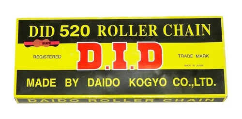 Cadena Did 520 X 118 Dorada Japon Transmision Rpm-1240