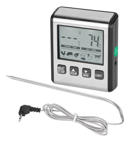 Termómetro Digital Para Carne Barbacoa Alarma De Temperatura