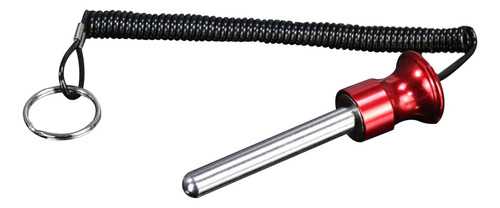 6 Pila De Pesas Magnética Pin Selector De 10x80mm Rojo