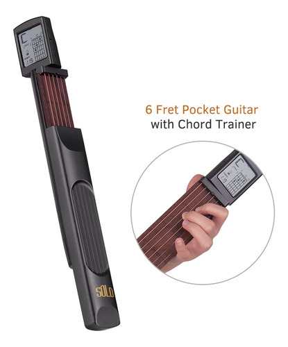 Entrenador De Acordes De Guitarra De Bolsillo De 6 Cuerdas P