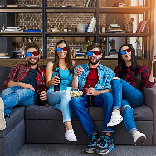 F Gafas Para Ver Películas En 3d, Rojas, 3 Unidades, 5
