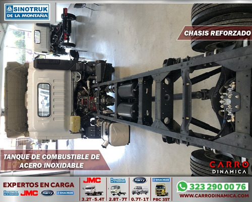 Camión Chasis Sinotruk Howo 5 Toneladas Motor Cummins