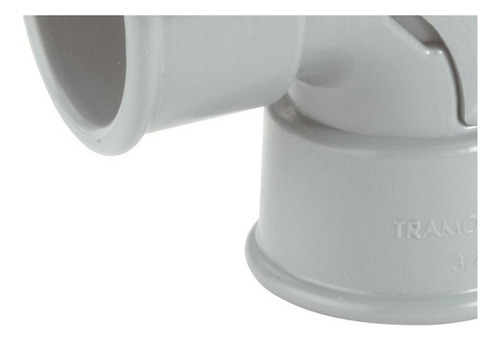 Conector Curvo Plastibox Cinza 1/2 57256/001