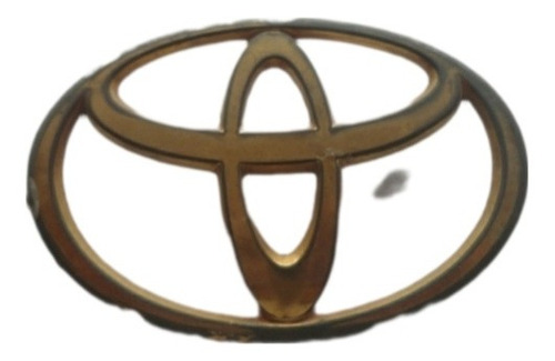 Emblema Logo Toyota Dorado Mide 9.8 X 6.1 Cms Original