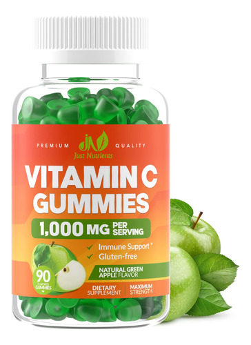Gomitas De Vitamina C De 1000 Mg Para Adultos Y Ninos, Apoyo